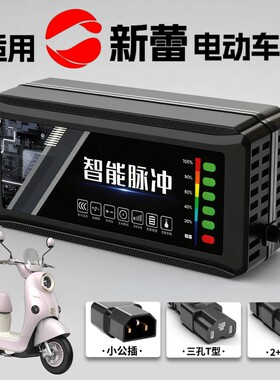 适配【新蕾】电动车电瓶充电器