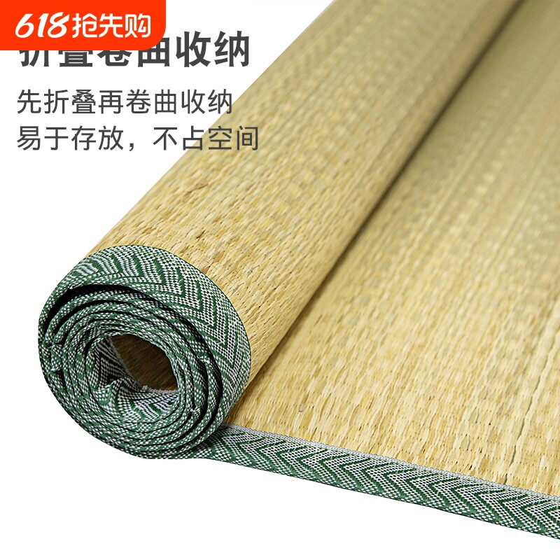 天然草席凉席宁波家用夏季夏天学生老式加厚软席子蔺草手工单人床