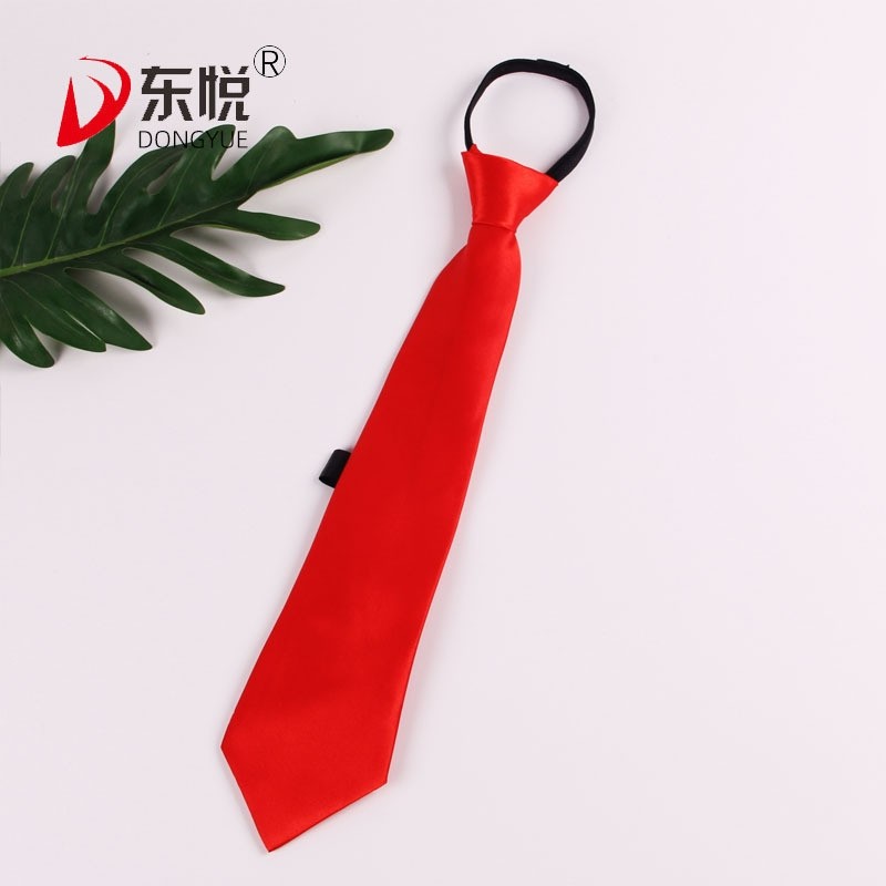 领带男士正装拉链式结婚新郎商务时尚纯色手打西装免打结懒人领带