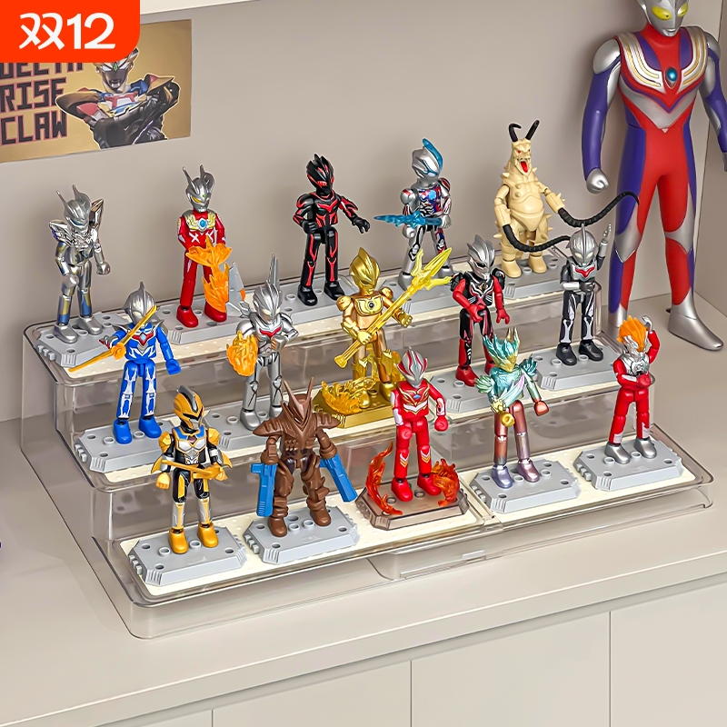 布鲁可专用展示盒伸缩手办架