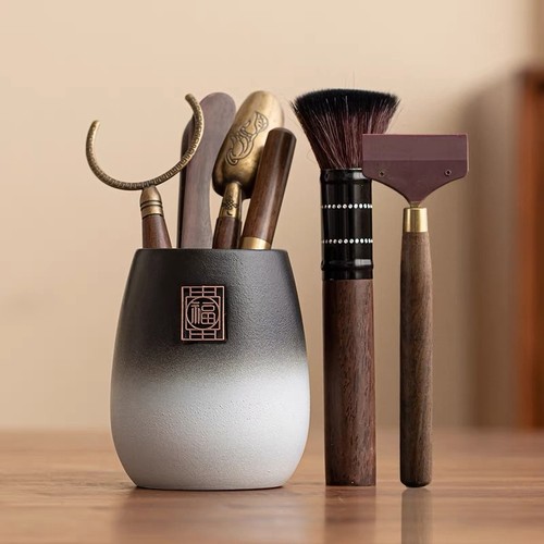 新款茶道六君子茶道配件高档泡茶工具道具功夫茶具茶夹养壶笔