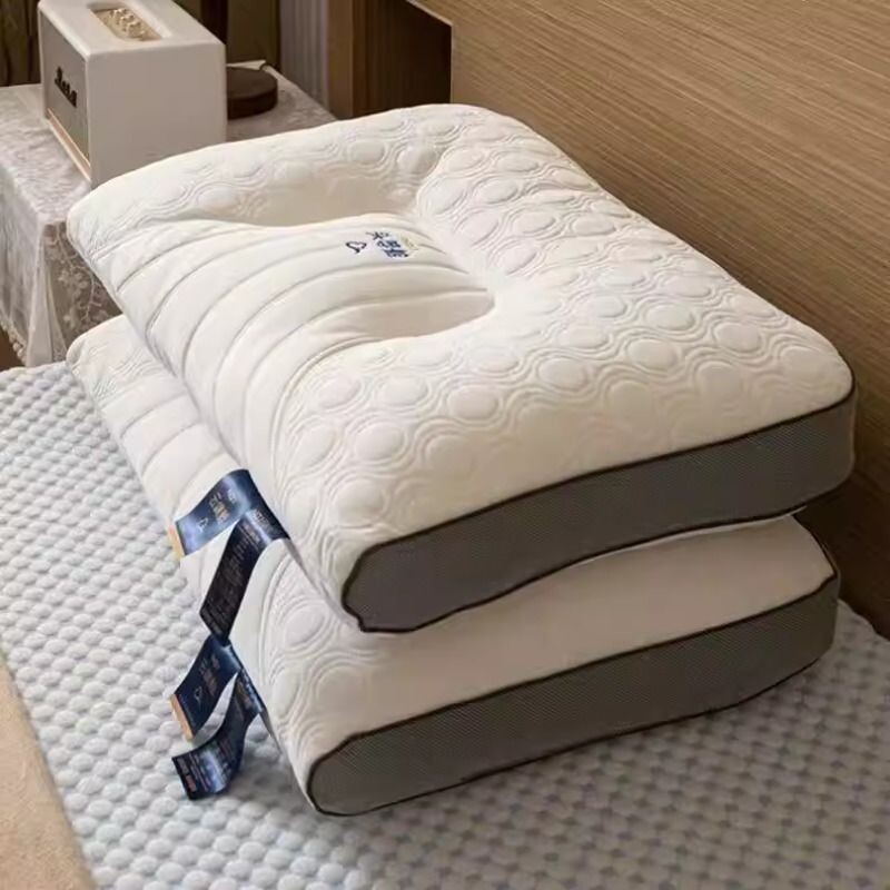 家用天然乳胶枕头一对橡胶枕芯记忆单人护颈椎枕助双人低睡眠