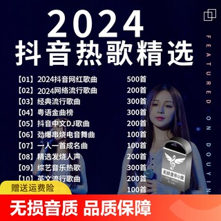 汽车载U盘无损高音质品质车用2024抖音新歌曲网红dj经典音乐优盘