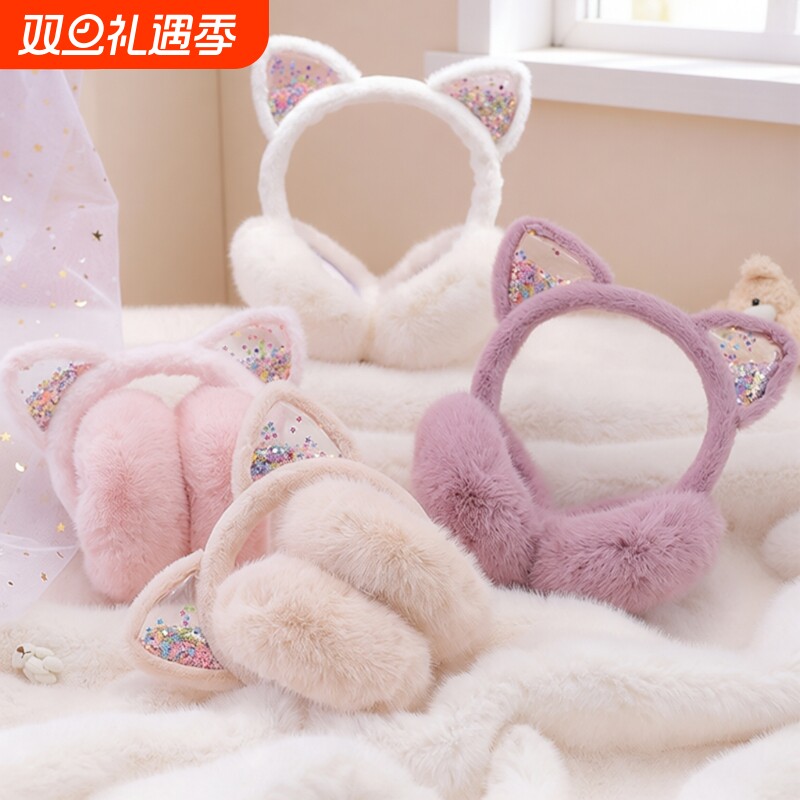 女童冬季新款可爱小猫耳罩耳套
