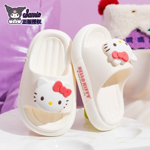 儿童拖鞋女童夏2025新款凯蒂猫女孩室内防滑三丽鸥宝宝洗澡凉拖鞋