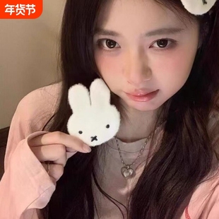 可爱米菲兔兔大号魔术贴新款卡通刘海碎发贴刘海贴神器发饰