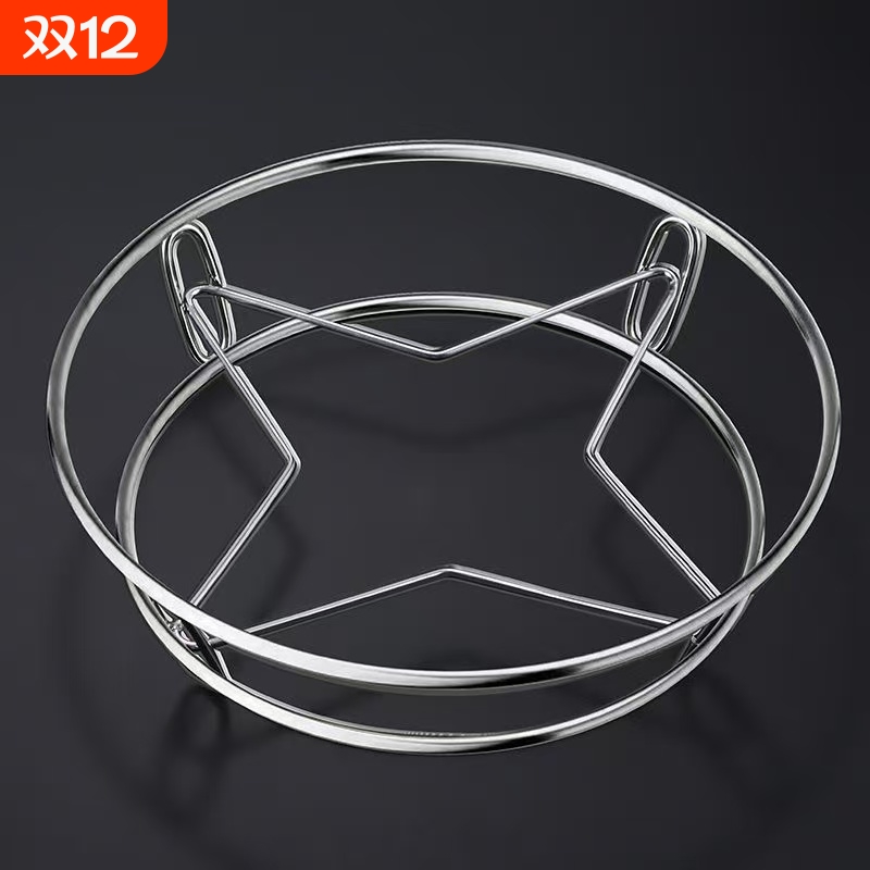 304不锈钢锅架特厚家用厨房置物架多功能隔热支架防烫收纳蒸架