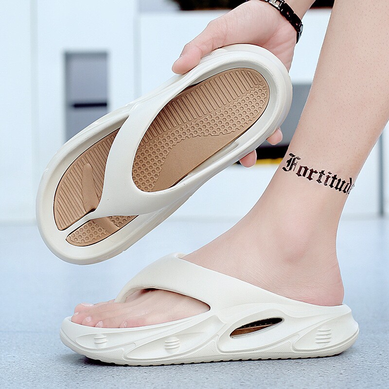 厚底拖鞋外穿夏季情侣人字拖休闲时尚踩屎感狂大码拖鞋家居Shoes