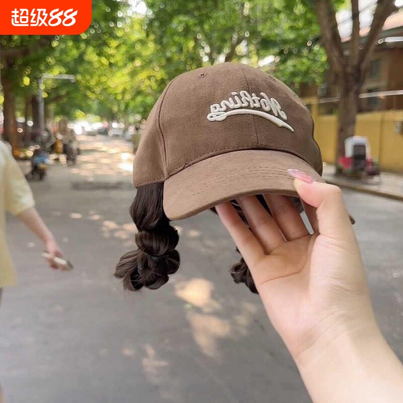 假发帽子一体秋冬辫子全头套女士显脸小麻花辫自然真发时尚百搭图片