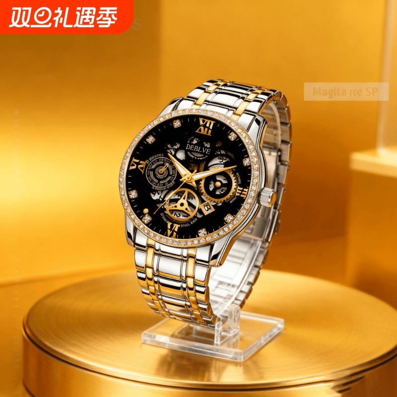 品牌正品手表男概念男士非机械表男款高级感学生运动男表潮腕表男