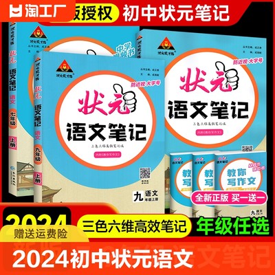 初中状元语文笔记七八九年级