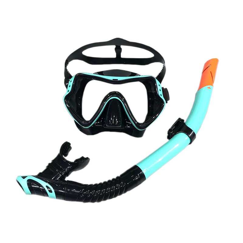 成人潜水泳镜潜水镜套装半干式呼吸管套装游泳潜水镜蛙镜浮潜装备