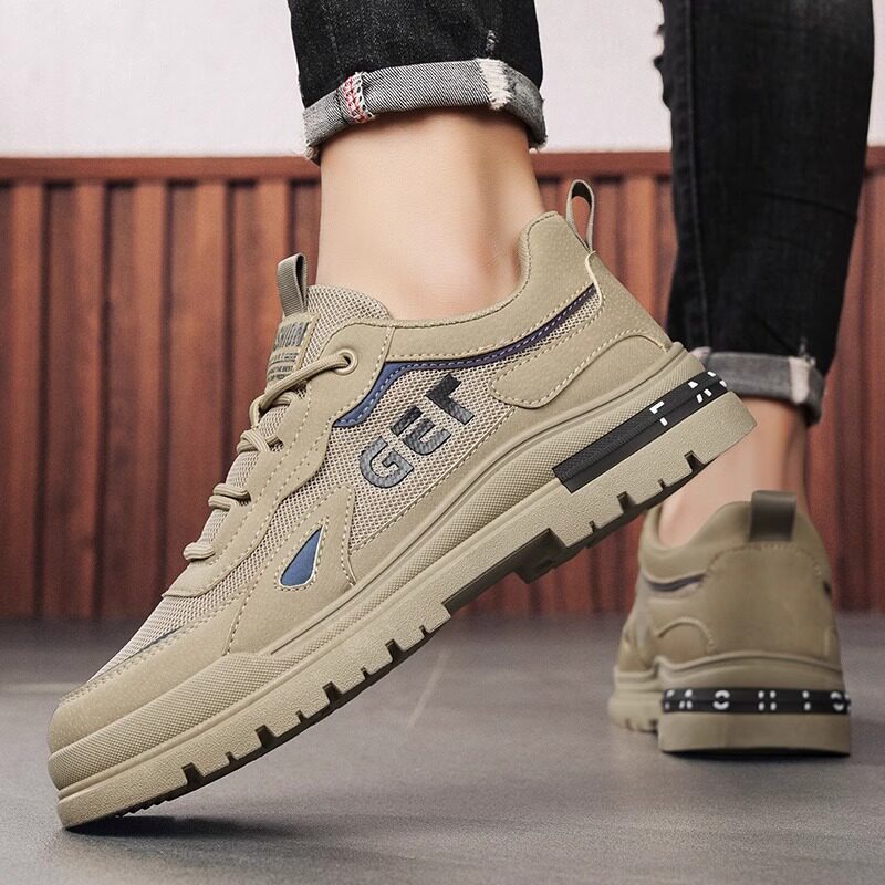Autumn Safety For Men 2025 New Casual Workwear Sports Construction Site Mesh Breathable Men's Non-Slip Work Shoes_voghion.com