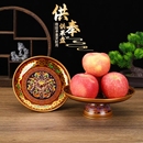 合金观音财神供果果盘佛前莲花家用上供水果盘佛堂贡品供盘新款