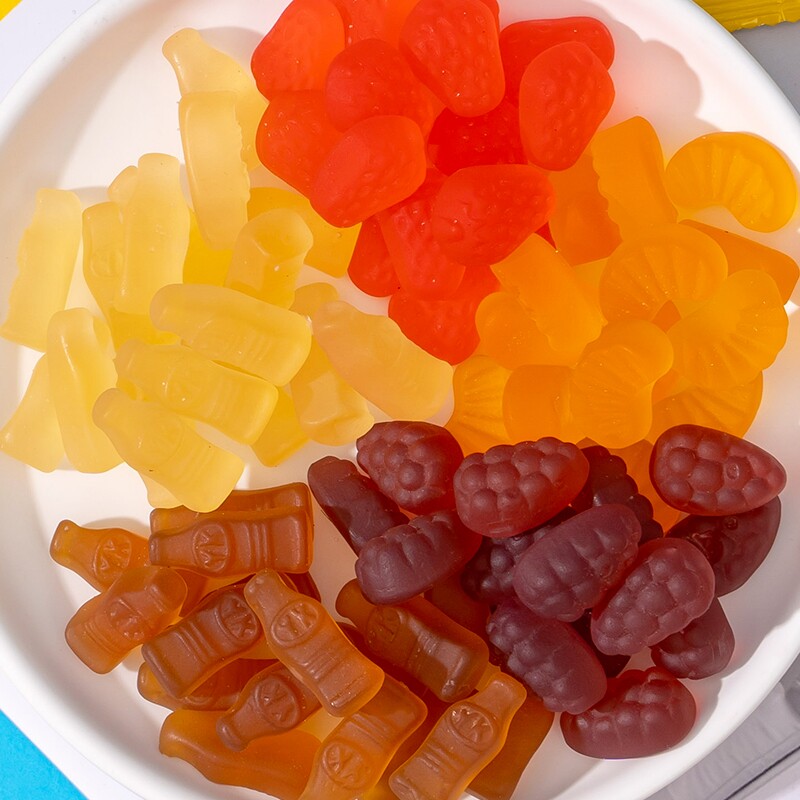 雅客COCO果汁软糖橡皮糖水果味软糖果Q弹儿童零食草莓葡萄味