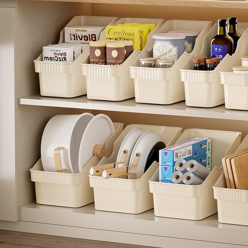 厨房收纳盒塑料桌面杂物收纳家用卫生间浴室置物盒橱柜收纳储物盒