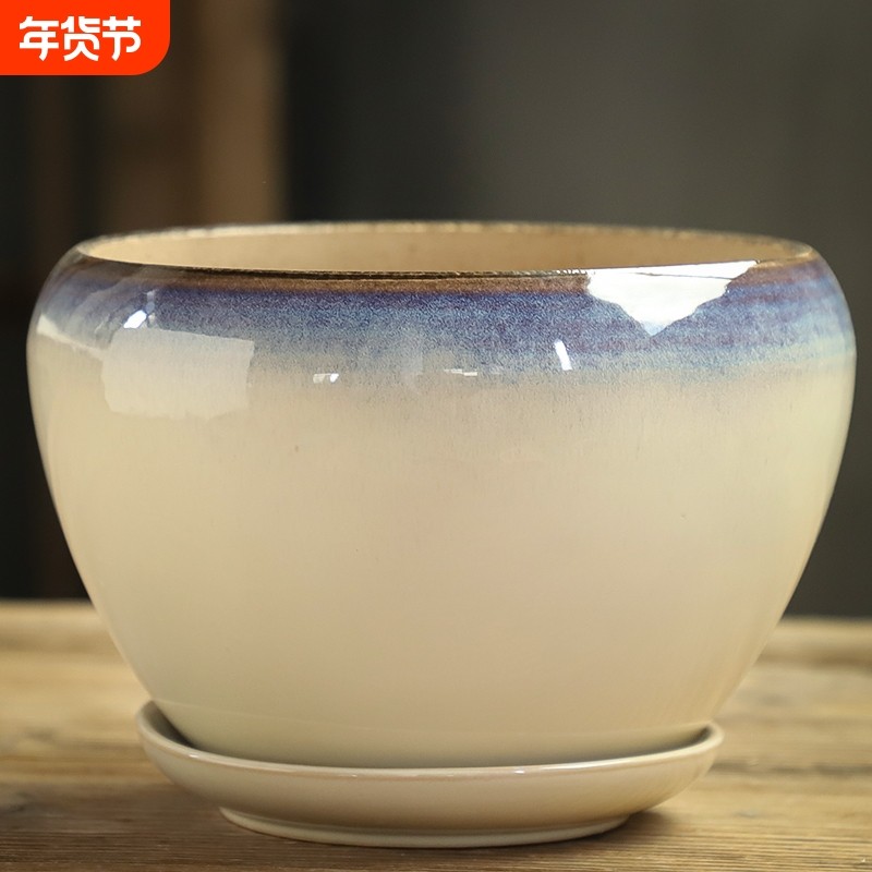 蝴蝶兰花盆陶瓷特价家用简约大号特大清仓带托盘绿萝吊兰多肉花盆,鲜花速递/花卉仿真/绿植园艺,花盆,淘宝优惠券,粉丝福利购,淘宝优惠卷