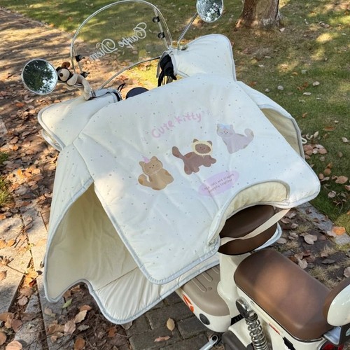 2025新款电动车挡风被冬季防水防风罩冬季加绒加厚挡风被