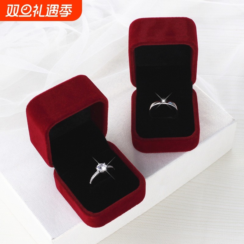 仿真婚戒对戒结婚一对婚礼现场用道具情侣戒指男女假钻戒仪式活口