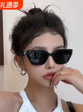 猫眼墨镜女高级感显脸小2025新款偏光防紫外线方圆脸太阳镜带度数
