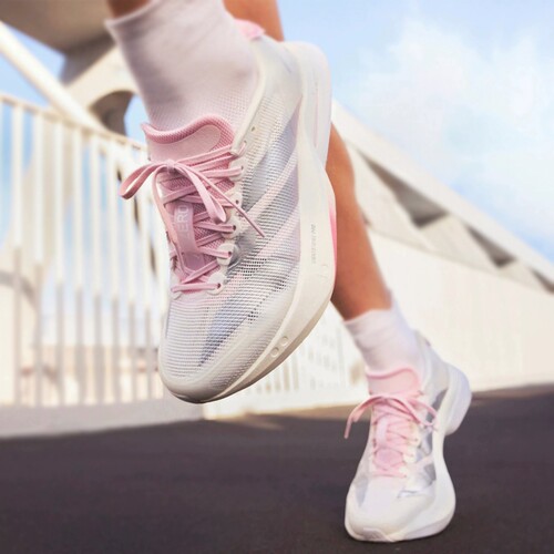 Adizero Boston波士顿13跑步鞋男女竞速碳板田径运动休闲鞋樱花粉