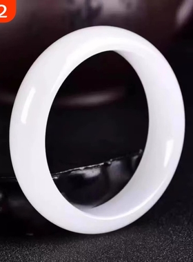 爆款新疆羊脂白玉镯和田玉同款少女镯子白玉手镯仿女款羊脂玉