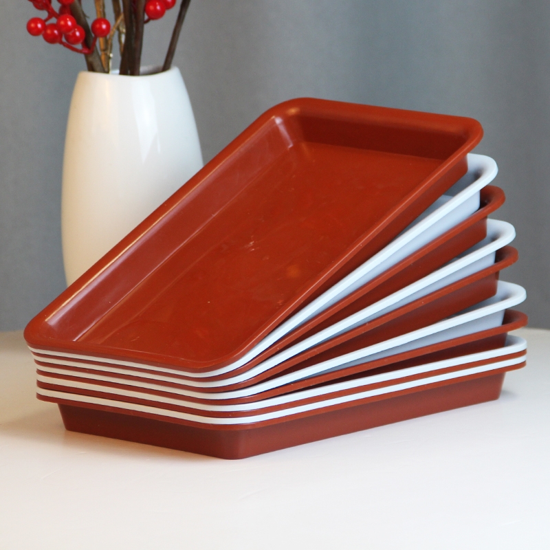 长方形塑料花盆托盘底座室内多肉盆栽绿植接水盘大号花托底托垫子