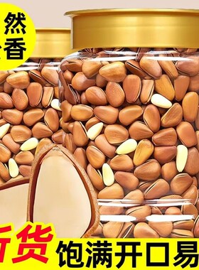 松子新货特大颗粒开口东北手剥新鲜坚果干果散装批发罐装