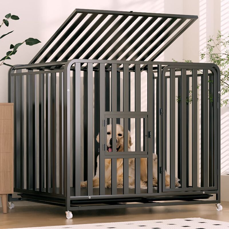 全管狗笼子大型犬中型犬狗别墅室内外带厕所金毛拉布拉多宠物狗窝