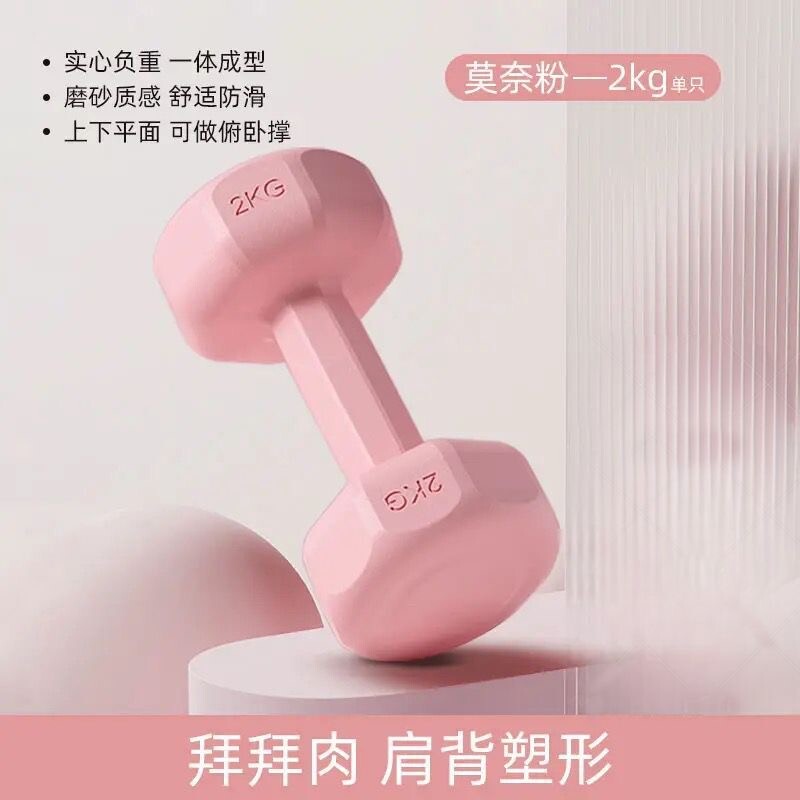 哑铃女士健身器材家用儿童包胶男士练臂肌壶铃瑜伽小哑铃套装组合