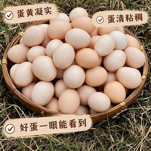 正宗农家散养土鸡蛋谷物鸡蛋现捡现发月子蛋宝宝辅食生鲜鸡蛋新鲜