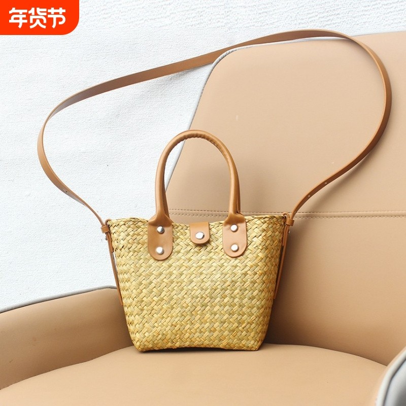 2025春夏新款编织女包手提斜挎包单肩草编可爱迷你小方包女士包袋,箱包皮具/热销女包/男包,通用款女包,淘宝优惠券,粉丝福利购,淘宝优惠卷