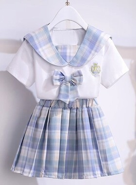 女童jk学院风套装夏装洋气两件套