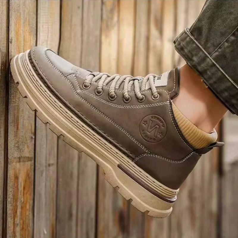 NEWBOLUNE/新百伦马丁靴男鞋秋季新款高帮板鞋休闲靴鞋带耐