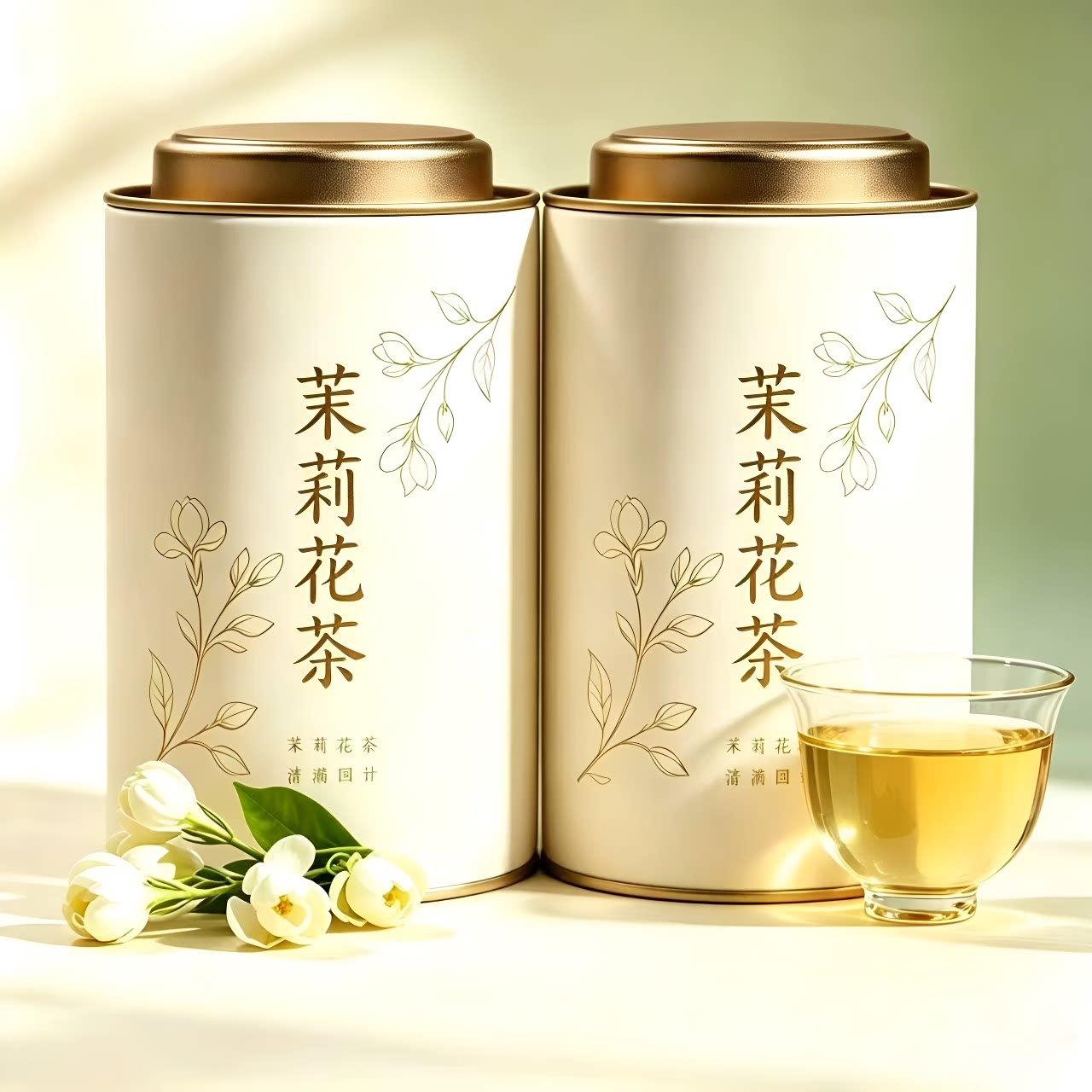 2026年新茶特级茉莉花茶茶叶清香型嫩芽鲜爽耐泡精美罐送礼自己喝