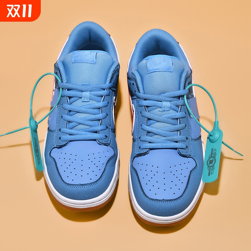 DUN.K新款泡泡糖秋季男鞋aj空军一号男女同款运动鞋女鞋熊猫倒钩