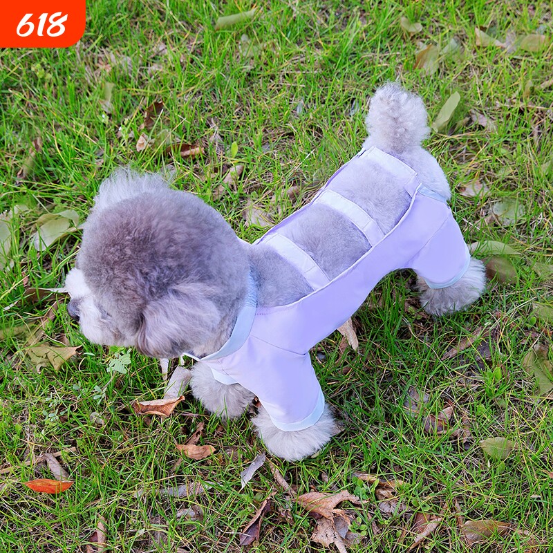 狗狗防尘裤遛弯裤春夏防脏防虫四脚裤腿套护腿小型犬夏季衣服防水