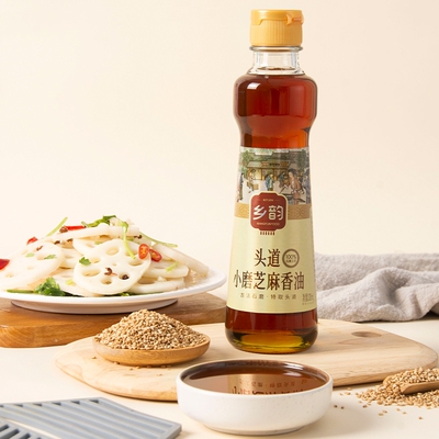 老字号非遗工艺头道小磨芝麻香油