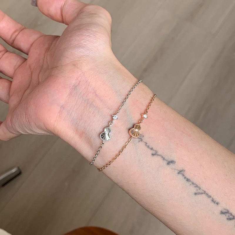 中古金色单钻镭射葫芦手链新款新中式复古时尚简约福禄手饰品