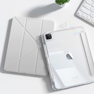 适用于ipadair6平板保护壳2025ipadpro11寸保护套10适用苹果air5带笔槽第9代mini6硬壳4亚克力3 Y折13防弯9.7