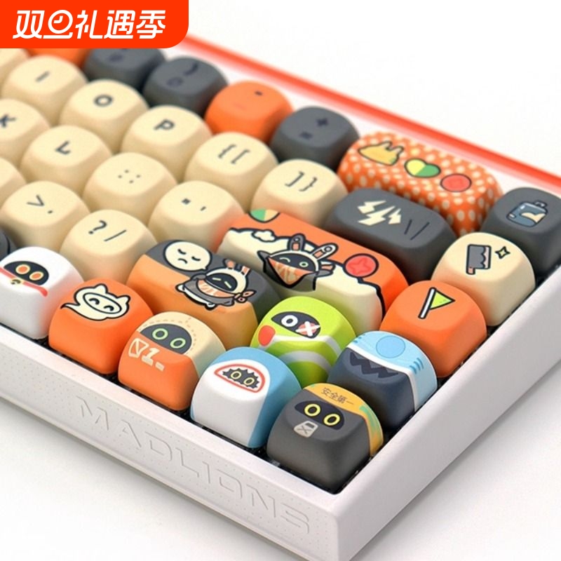 键喵邦布主题KOA高度热升华客制化机械键盘键帽邦布同人可爱球帽