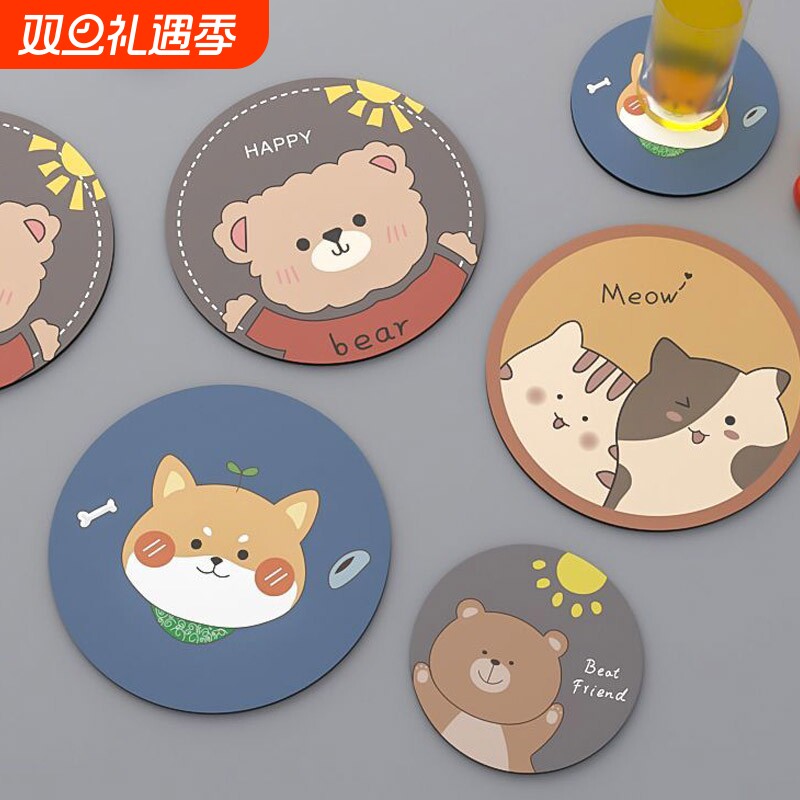 隔热垫杯垫防烫餐桌垫橡胶垫盘子垫摆拍道具防滑垫餐盘垫吸水桌面