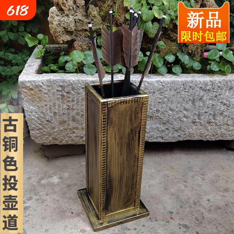 木质投壶道具幼儿园游戏投掷玩具真羽毛箭羽箭射箭飞镖古代传统
