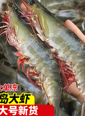 活虾鲜冻青岛大虾【只只单冻】