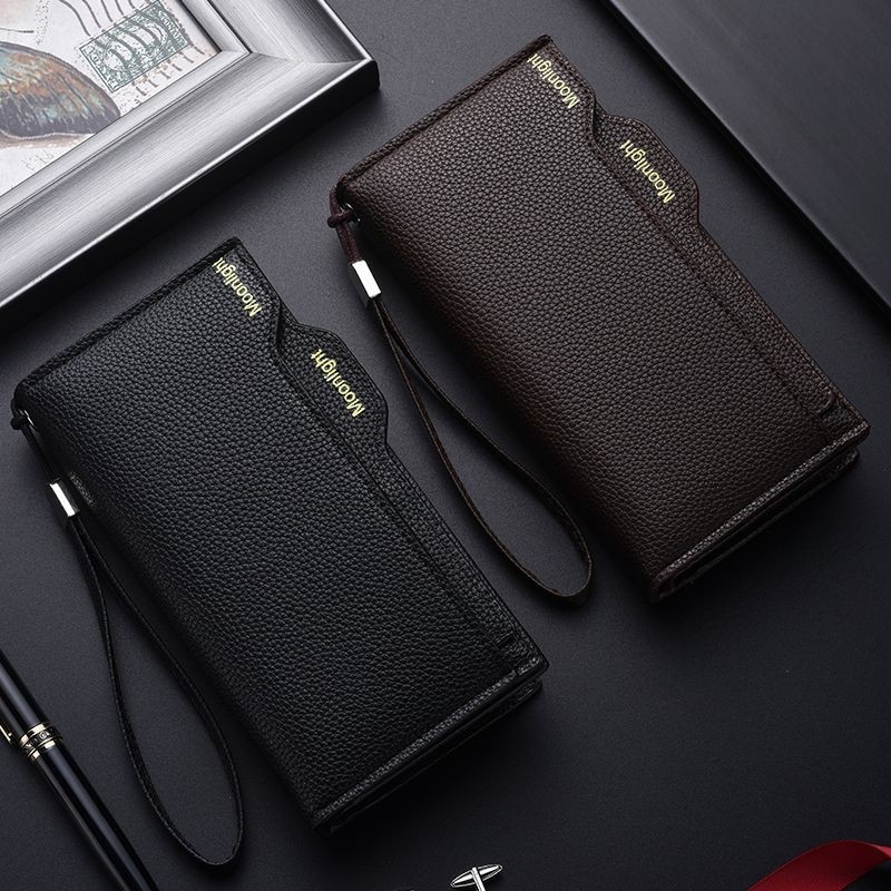 经典男士钱包短款多卡位竖款钱夹青年学生皮夹软皮拉链驾驶证套