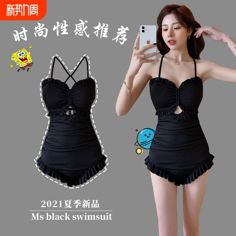 泳衣女款批发2026新款韩国ins连体性感保守遮肚显瘦仙女温泉女