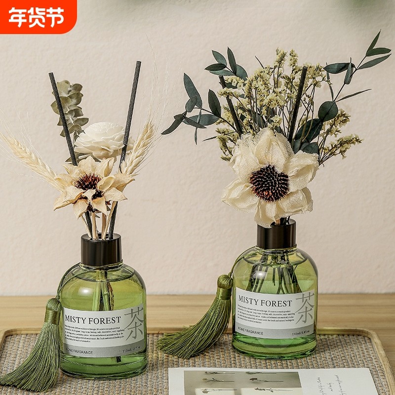 无火香薰干花摆件家用室内卧室持久留香茉莉白茶桂花高级香氛精油,家居饰品,香薰摆件,淘宝优惠券,粉丝福利购,淘宝优惠卷