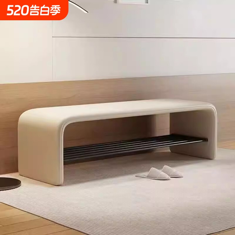 进门入户换鞋凳门口家用长条凳子穿鞋凳鞋柜一体玄关凳轻奢床尾凳