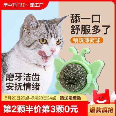 猫薄荷球贴墙猫咪玩具猫草球