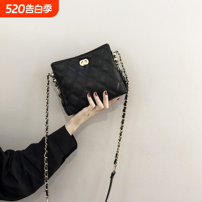 伊布古奇女士包包2025新款潮大气女包链条包小包精致绿色黑色时尚